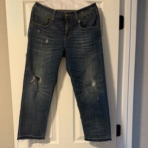 R13 Straight Boy Cropped Jeans
